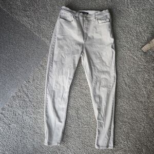 Calvin Klein High Rise Skinny Jeans in Cream